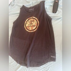 Life Is Good black Women's tank